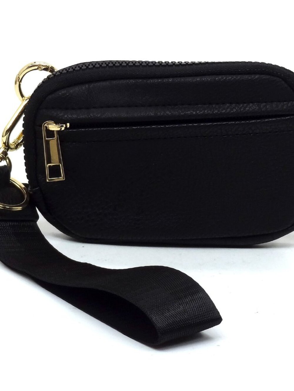 Fashion Pouch Wallet Wristlet - Black